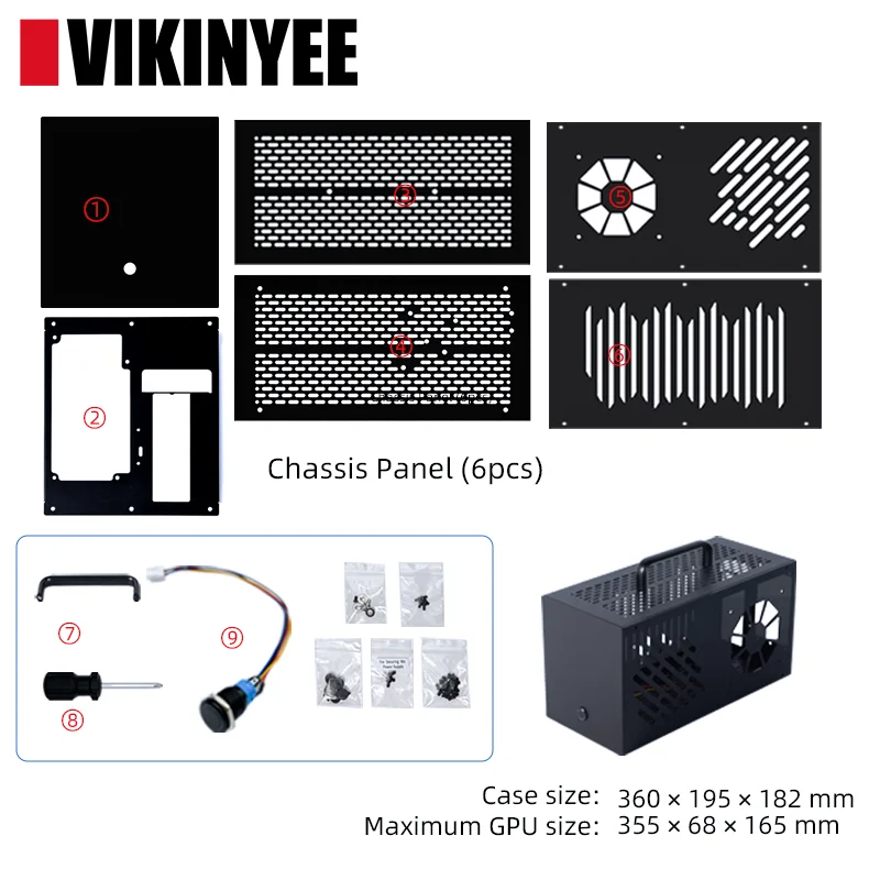 

Корпус для eGPU, совместимый с Thunderbolt, для использования с блоками питания ATX/SFX