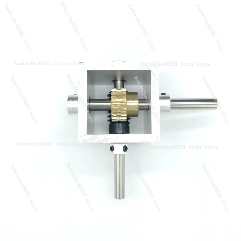 

Worm Gear Reduction Gearbox 6/8MM Shaft 20T Gear 90 Degree Right Angle Corner Device Reduction Ratio 1:10 1:20