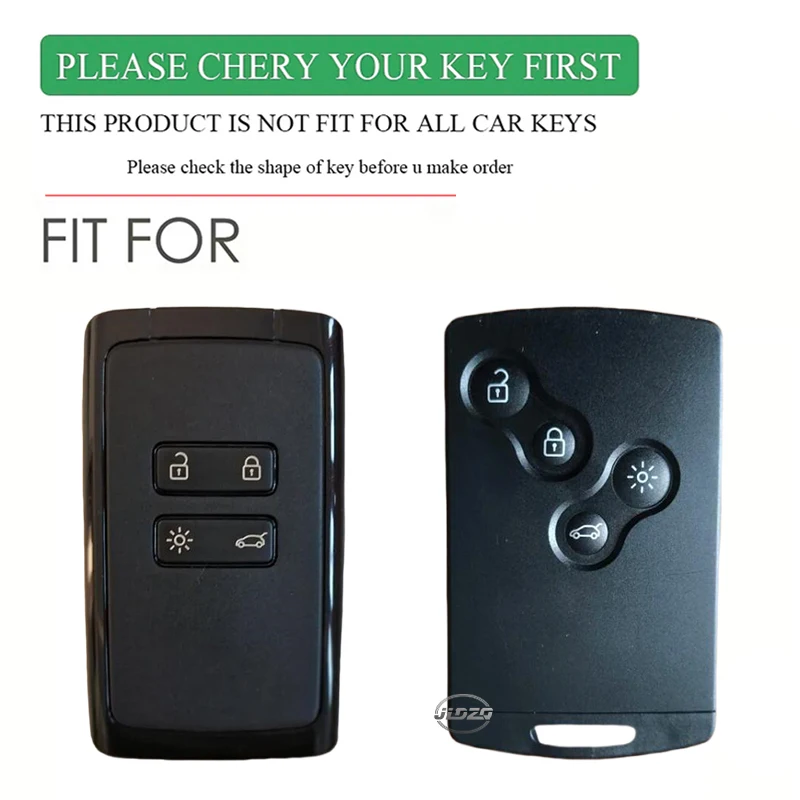 Car key Case Card Cover Holder For Renault Megane 3 2 4 Kadjar Laguna 3 Koleos Clio 4 Captur Scenic 3 Stage Koleos Logan