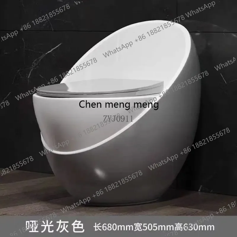 

Унитаз цветной, яйцевидной формы, с сифоном большого диаметра, дезодорирующий и морозостойкий.