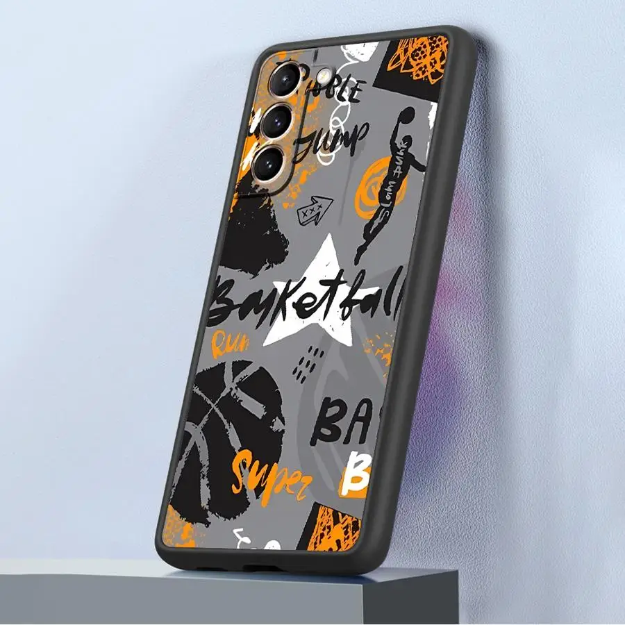 عودة غطاء الهاتف حقيبة لهاتف سامسونج غالاكسي A21s A25 A26 A36 A35 A33 A53 A54 A52 A56 A34 A24 A73 كرة السلة رجل كول #2