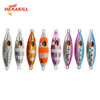 HEXAKILL 1pcs Slow Bee Micro Slow Pitch Jigging 30g 40g 60g 80g 100g 120g Fishing Lure Shore Saltwater Casting Artificial Bait