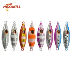 1Pc Slow Bee Micro Slow Pitch Jig 30/40/60/80/100/120g Saltwater Shore Casting Fishing Lure Artificial Bait for Sea Fishing