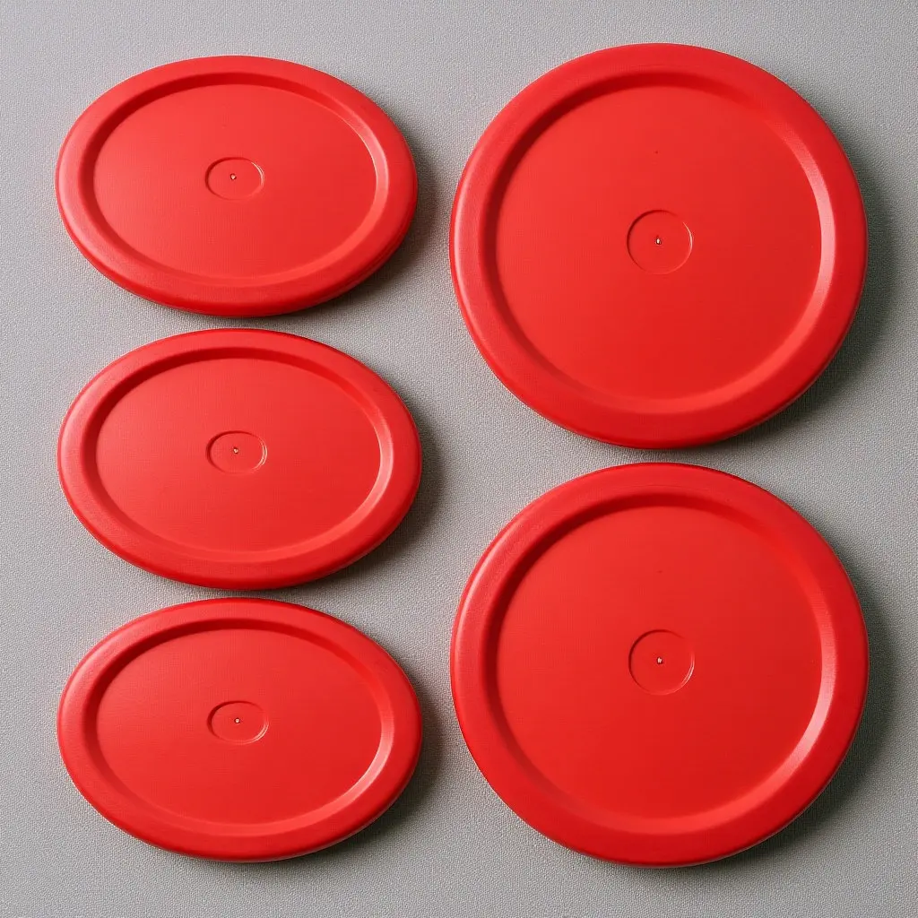 

5Pcs Air Hockey Pucks Heavy Duty Plastic Table Hockey Pucks Replacement Set for Game Rooms Bars Smooth Glide Performance