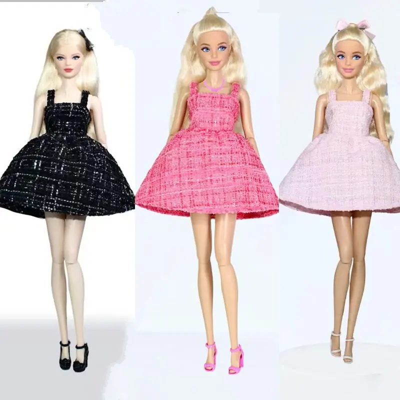 Vestidos de princesa a la moda de 11,5 pulgadas para muñecas Barbie, vestido de noche pequeño para Barbie, trajes de fiesta, juguete DIY para niños, 1/6 BJD