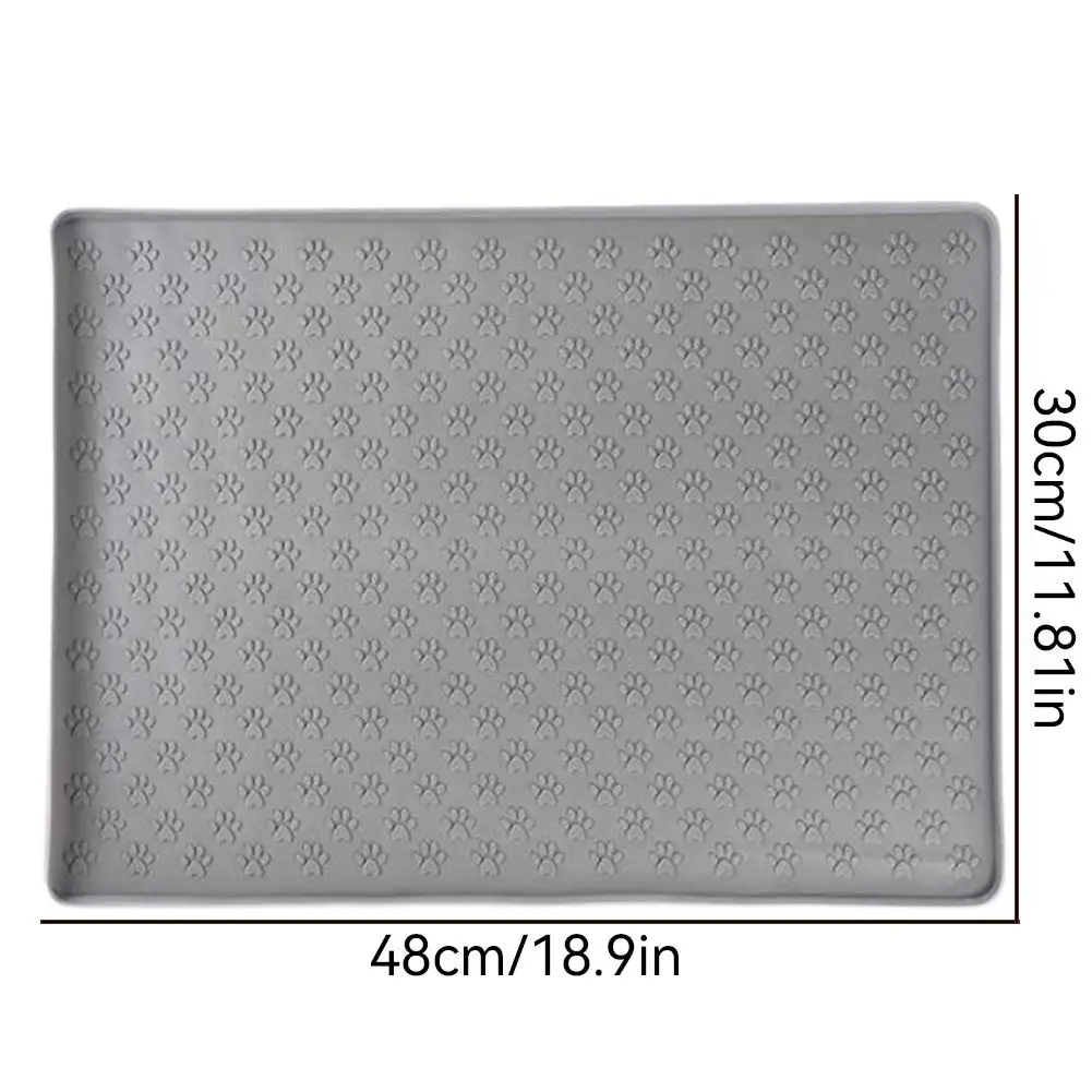 Silicone material dog drinking water and eating mat cat mat pet mat waterproof wear-resistant durable easy to clean pet supplies view 6