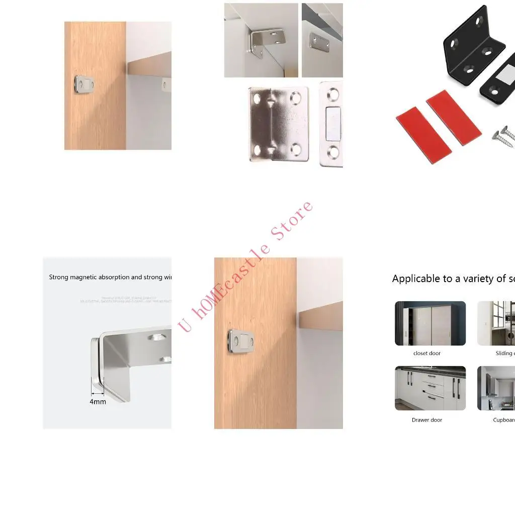 63HF Cabinet Catches Magnet Door Stop Door with Screw&Adhesive