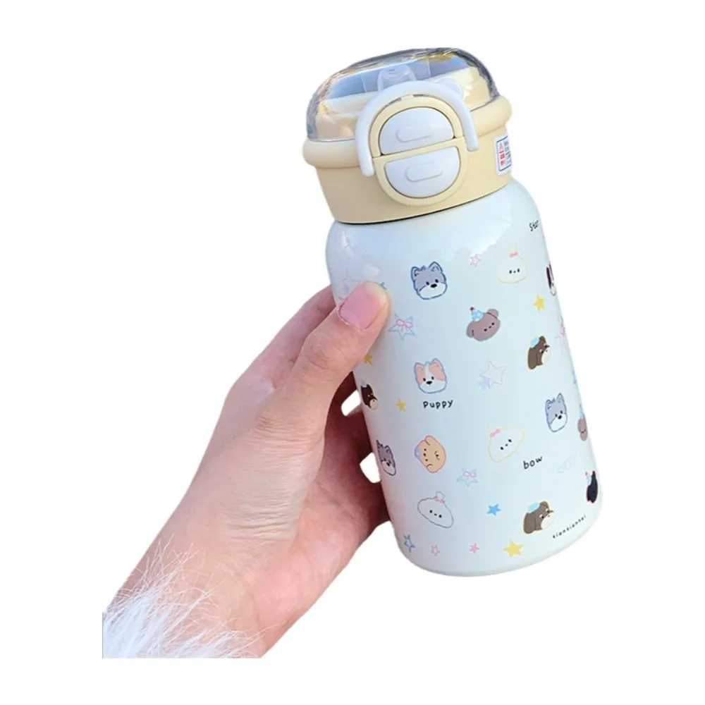 

Милая двойная чашка для питьевой воды емкостью 500 мл, герметичная соломенная бутылка большой емкости, мультяшная соломенная бутылка для воды на открытом воздухе