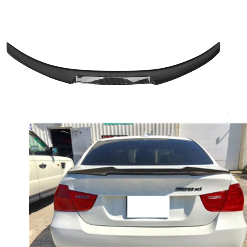 Car Styling M4 Style Carbon Fiber Rear Roof Spoiler Trunk Lip Boot Wing For bmw E90 M3 2005-2011