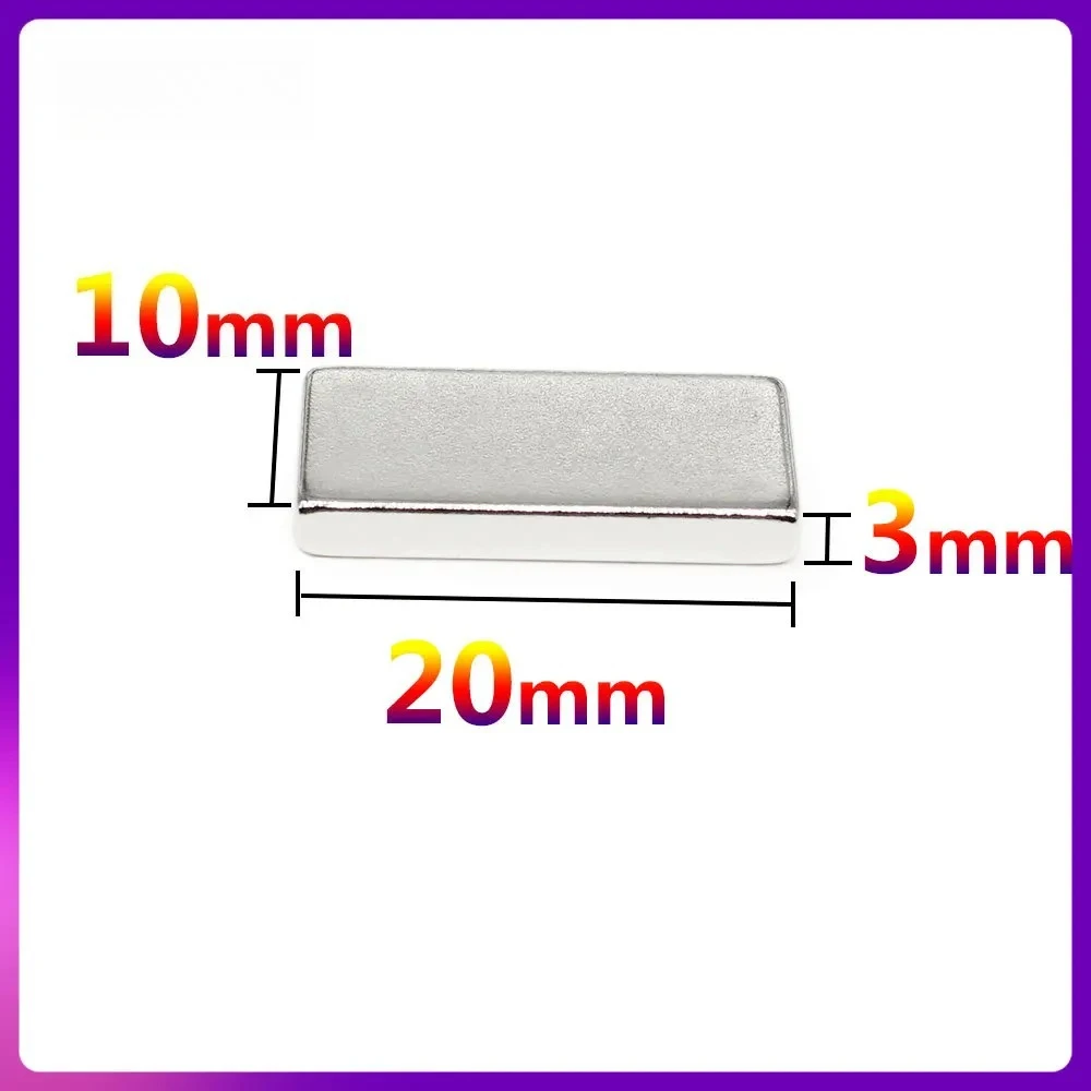 20x10x3 mm Super Strong Square Magnet 20mmx10mmx3 mm   for Home Refrigerators, Offices DIY  20*10*3 mm