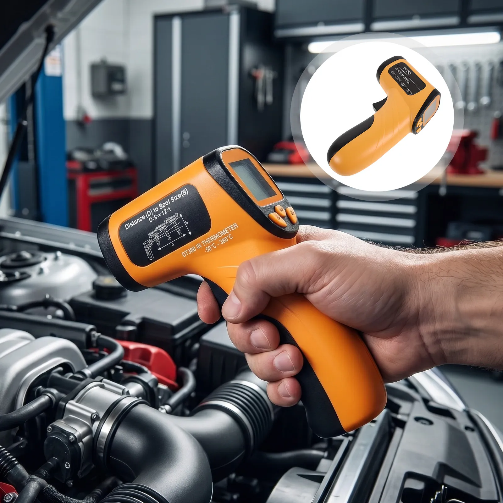 Industrial Temperature Measurement Instrument Compact Digital Device High Accuracy Thermal Sensor for Equipment and Environment