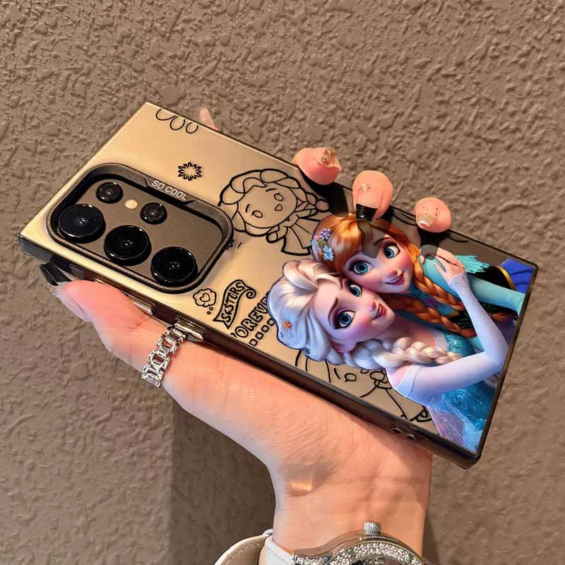 Frozen Elsa Princess Disney Cover For Apple iPhone 17 16E 16 15 14 13 12 mini Pro Max Plus Silicone Colorful Silver Phone Case