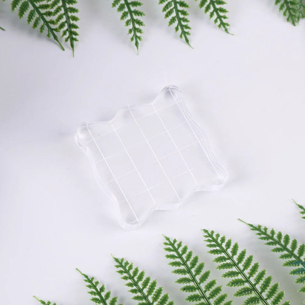 

Clear Stamp Blocks Acrylic Hard Sturdy Durable Grid Rounded Corners Easy Clean Scrapbooking Crafting Storage Tools