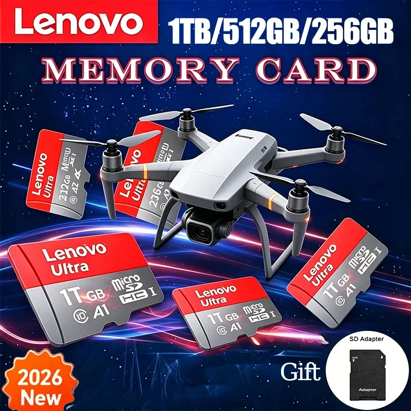 Карта-памяти-lenovo-128gb-high-speed-v30-a2-4k-sd-512gb-256gb-64gb-micro-tf-sd-с-адаптером-для-смартфонов-планшетов-и-ПК-универсальная