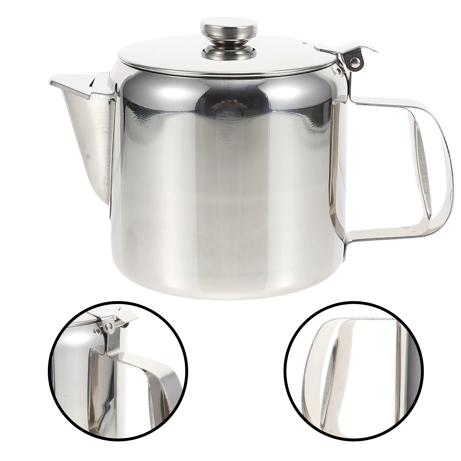 

Thickened Stainless Steel Teakettle 1.5L Anti-Scald Coffee Kettle For Home Office Multipurpose Water Boiling Container