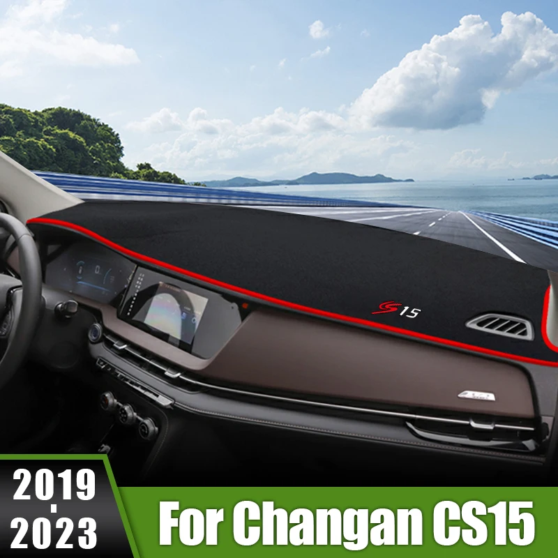 

For Changan CS15 2019 2020 2021 2022 2023 Car Dashboard Cover Sunshade Anti-UV Carpets Non-slip Instrument Panel Protector Mat