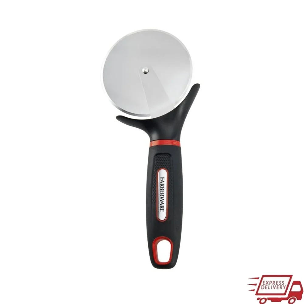 Cortador de Pizza de acero inoxidable con empuñaduras suaves, protector de hoja, mango cómodo, apto para lavavajillas, corte Ideal de Pizza Focaccia