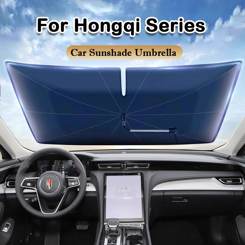 

For Hongqi H5 H6 H9 HS5 E-HS9 HQ9 HS3 HS7 Car Sun Shade Protector Parasol Summer Sun Interior Windshield Protection Curtain