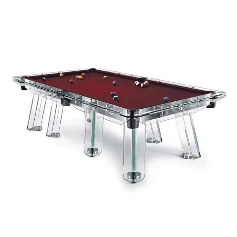 Pool table, standard indoor tempered glass pool table for household use