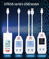 UNI-T UT658 USB Tester UT658C UT658DUAL Charger Type A/C Fast Charge Current Capacity Energy Resistance Tester USB Power Meter