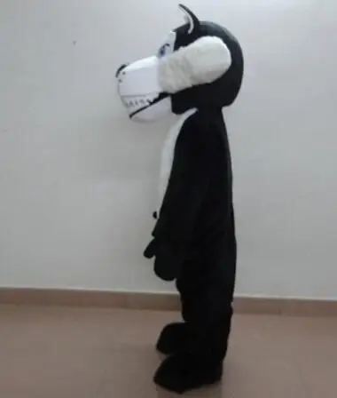 Costume della mascotte del fumetto del lupo sveglio della schiuma di vendita calda Costume della mascotte di Halloween del vestito operato di natale della peluche