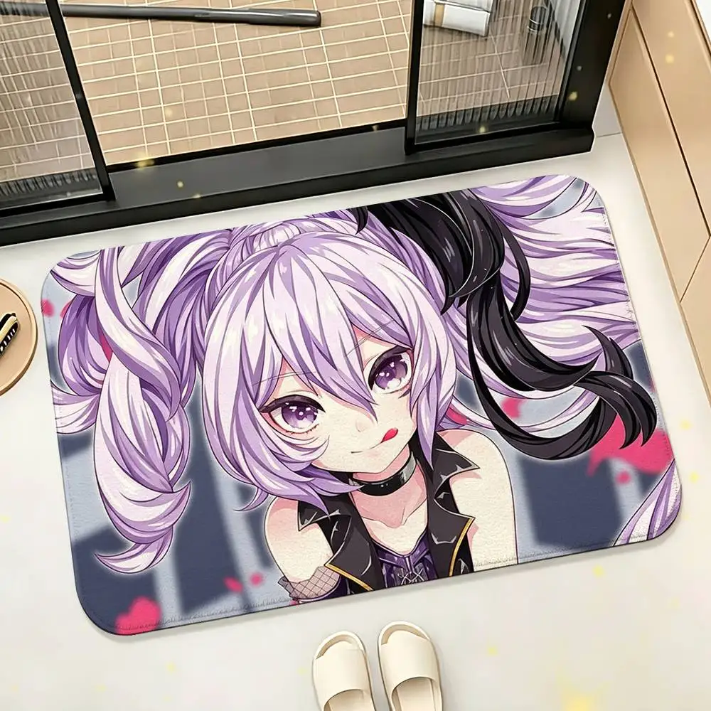 COOL v F-Flower Soft Absorbent Decorative Floor Mat for Bathroom Entryway Living Room