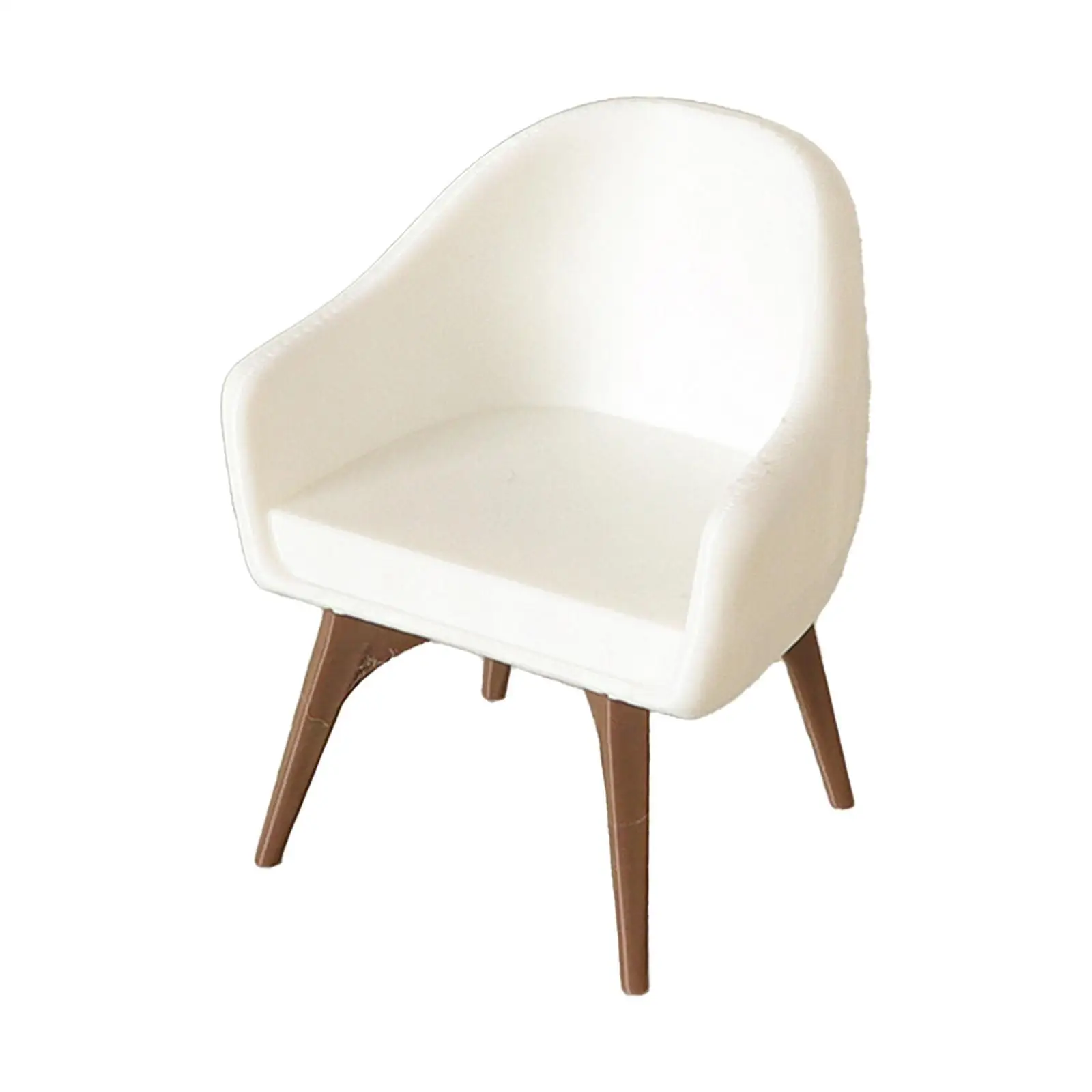 Modelo de silla para casa de muñecas, mini sillón, paisaje de Diorama, muebles en miniatura, modelo de silla con respaldo alto para accesorios de mesa de arena