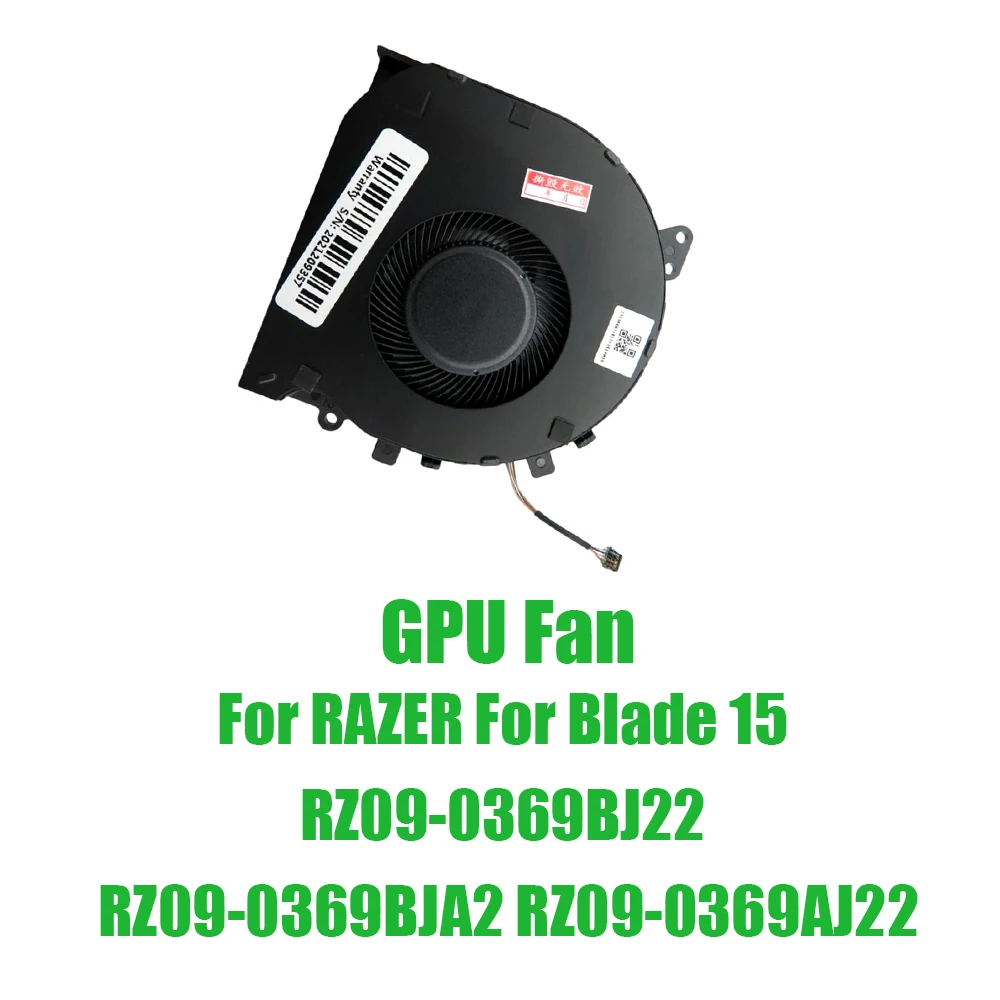 For RAZER For Blade 15 RZ09-0369BJ22 RZ09-0369BJA2 RZ09-0369AJ22 DC5V 0.5A Laptop GPU Fan