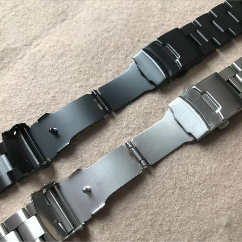 Сменный ремешок из твердой нержавеющей стали 20 мм 22 мм с изогнутым концом для Seiko skx007 skx009 skx011 с аксессуарами для браслетов-инструментов