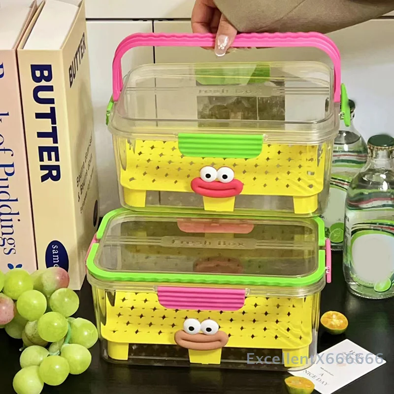 

2025 New Dopamine Food Storage Container Portable Refrigerator Storage Box Outdoor Picnic Spring Outing Food Grade Storage Box