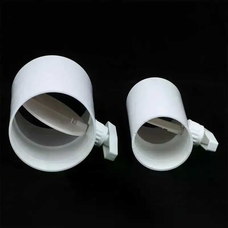 Portable PVC Air Valve Easy to Install Round Duct Air Volume Control Valve 75/110/150/160/200mm for Kitchen Exhaust