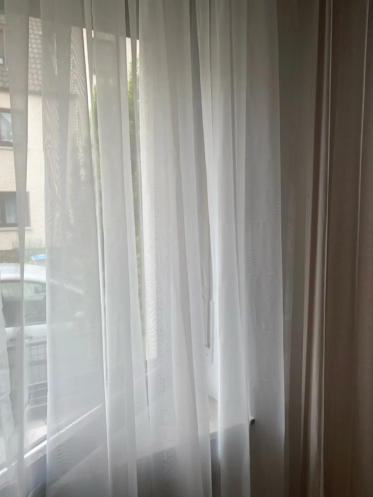Weiße Tüll-Gardinen für Wohnzimmer, Esszimmer und Schlafzimmer - Transparente Voile-Vorhänge für Fenster, Elegante Luxus-Türgardinen – Detail 18