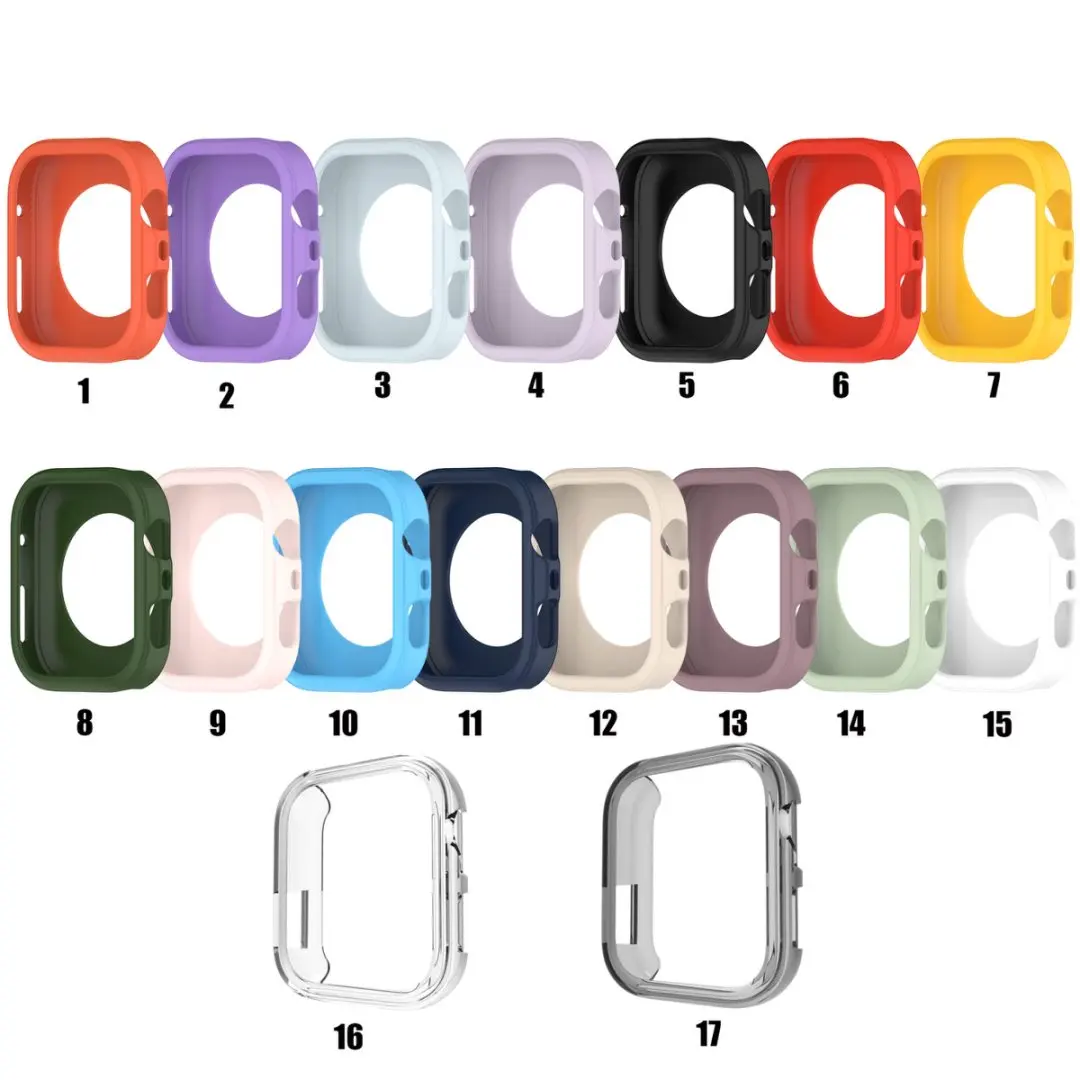 غطاء حماية من السيليكون الناعم لساعة Huawei Watch Fit4 Fit 4 Pro بإطار واقٍ ممتص للصدمات ومضاد للخدش والصدمات