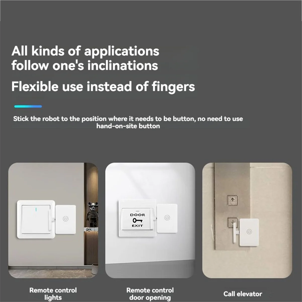 Empujador de botón remoto inteligente A88M, pulsador de botón inalámbrico con control remoto, artefacto de luces, Control remoto por infrarrojos