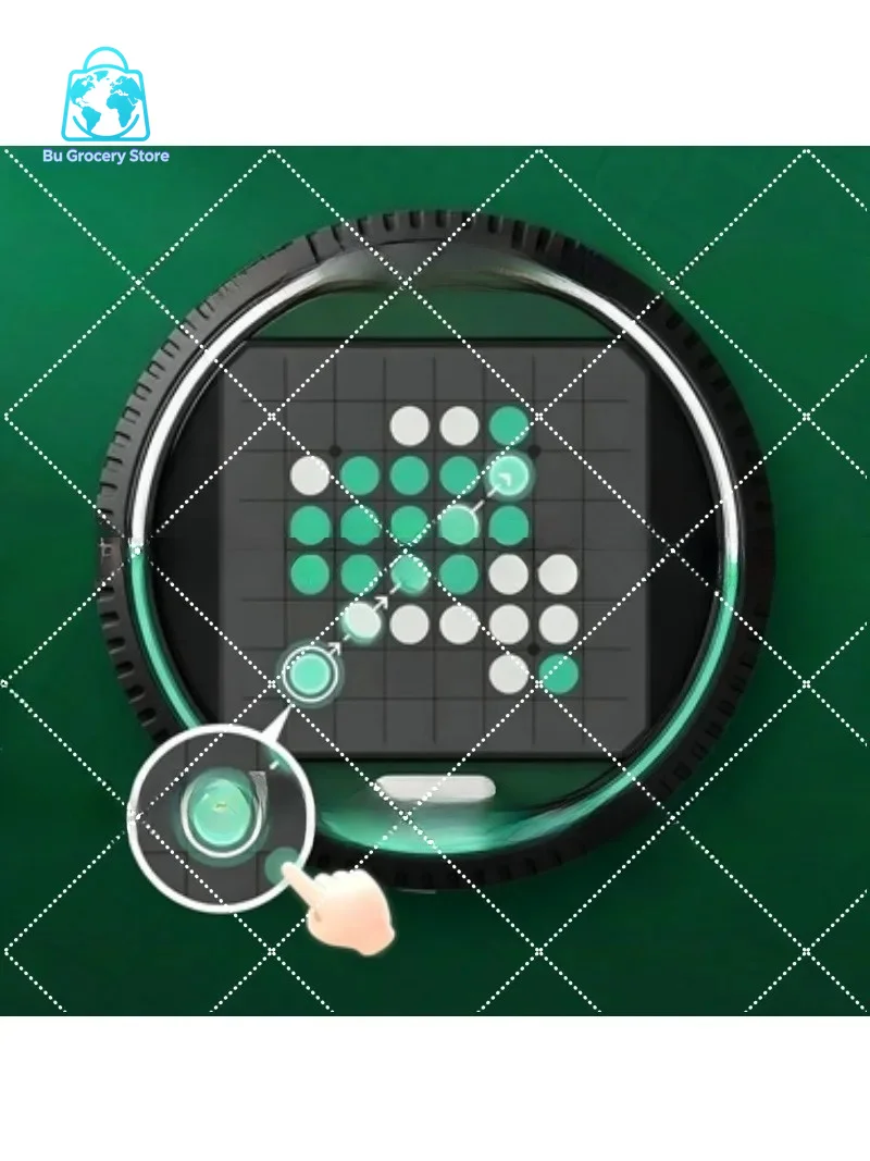 Smart Reversi Othello Chessboard - Interactive Teaching Mode, STEM Strategic Slide Toy for Kids Ages 8+