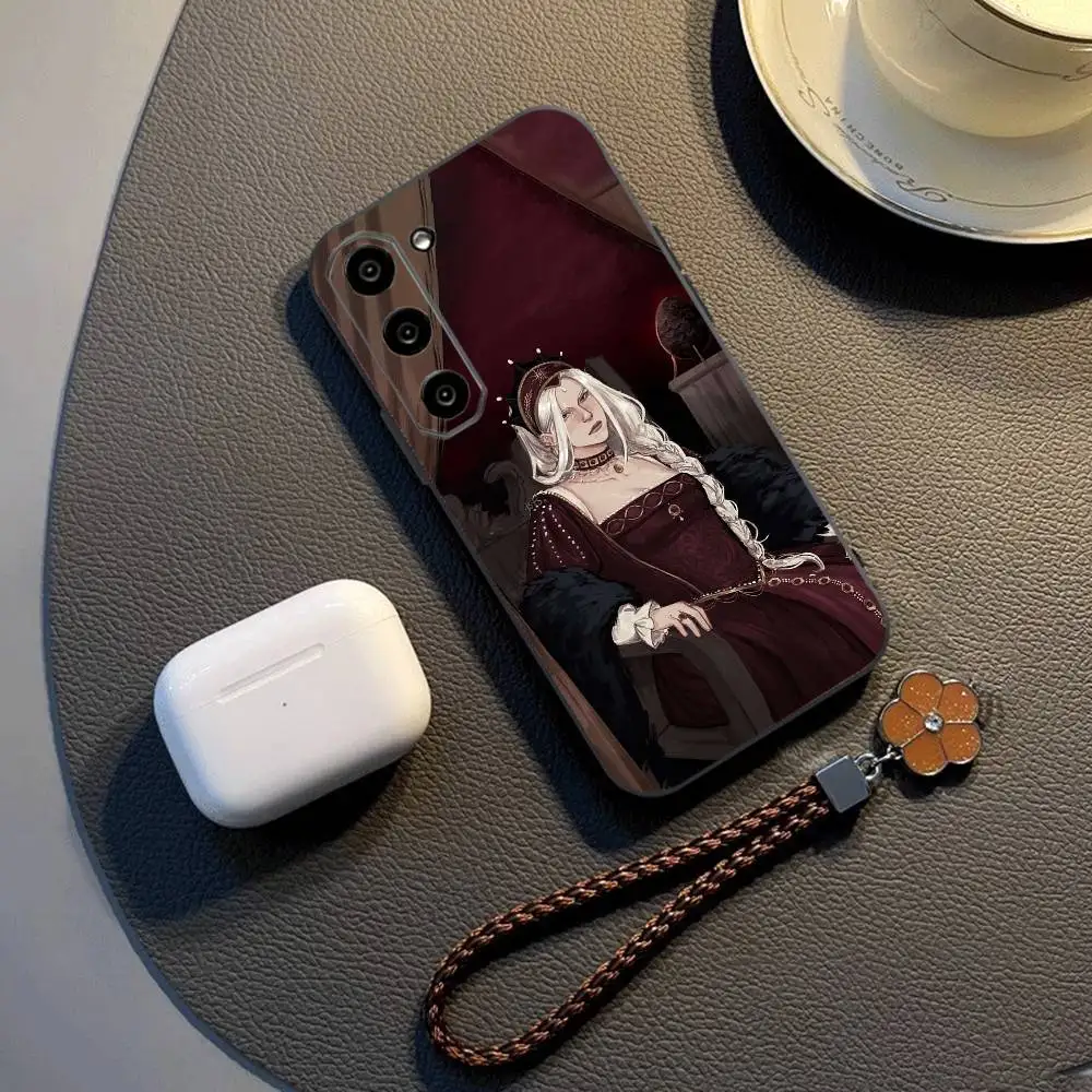 Funda de teléfono Rhaenyra Targaryen House of the Dragon para Samsung Galaxy A73,A72,A71,A70,A53,A52,A51, otras fundas negras suaves