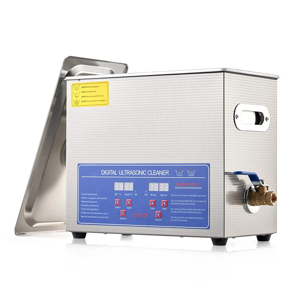 High Quality Stainless Steel OEM Digital Aligner Ultrasonic Glasses Cleaner 1.3L Capacity for Laboratory Use