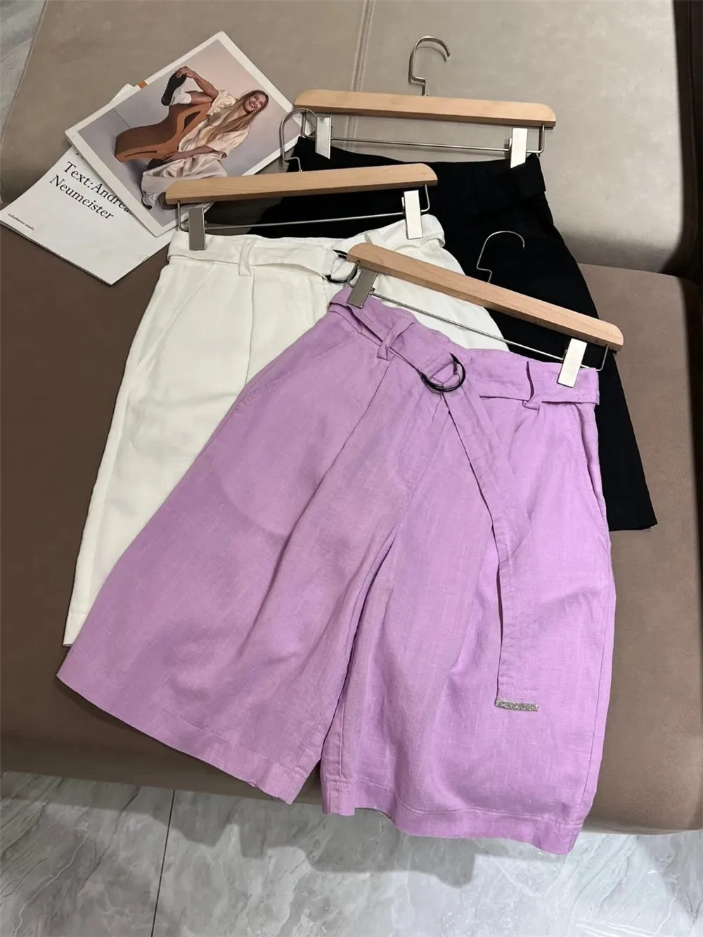 Waisted Loose Shorts Female Thin Section Straight Trousers Fashion Versatile