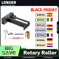 LONGER Laser Engraver Y-axis Rotary Roller, 360° Rotation, Adjustable 6-300mm Diameters, Durable and Versatile, Huge Space