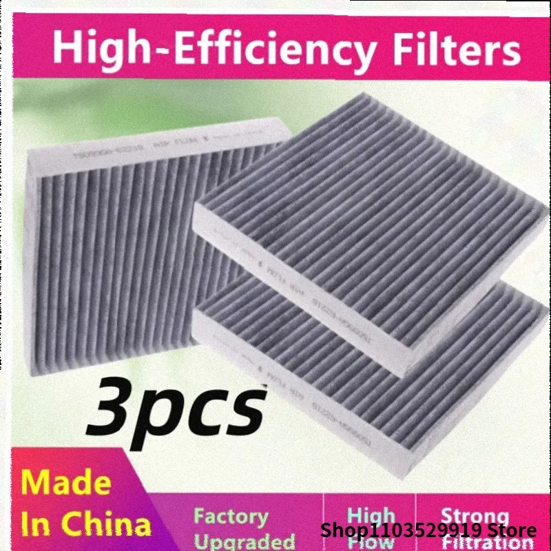 3pcs/For Kia Stinger (Ck) Hyundai Shengda (Tm) Cabin Air Filter/Auto Parts