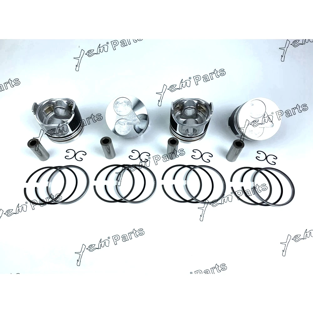 Hot Sell Piston + Ring Kit Set STD 78mm For Kubota V1505 x4 PCS Engine Parts