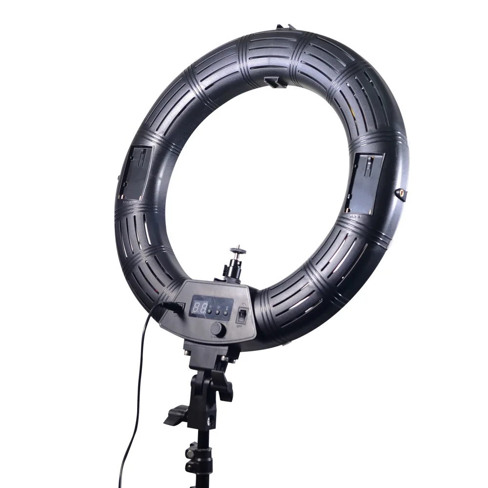 18-Inch Two-Color Temperature LE-620 Ring Led Fill Light External Led Film and Television Keeping Open Light Available Battery