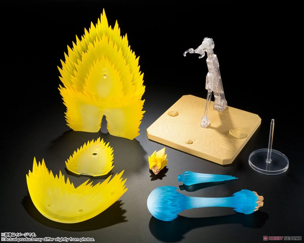 In magazzino Bandai S.H. Figuards Shf Dragon Ball Son Goku'S Effect Parts Set Anime Action Figure Toy Gift Model Collection Toy Gifts