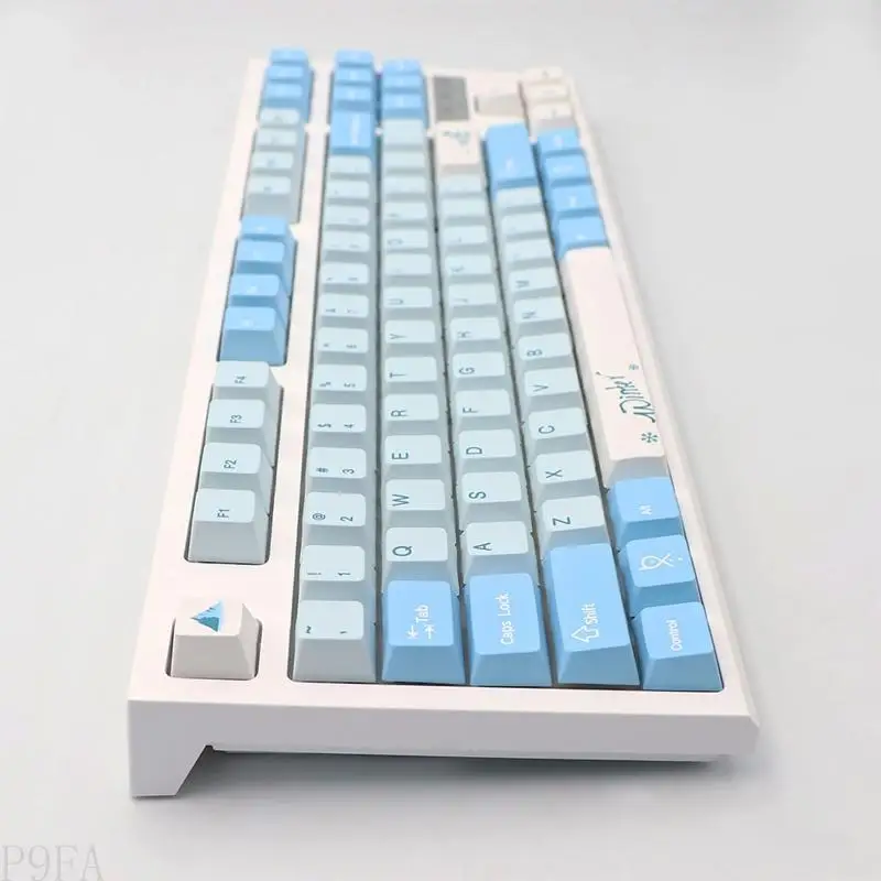 

AP28 136 Keys Customized Winter Snow for Key PBT Dye Subbed Keycap Cherry Profile for Key Cover for Mechanical Keyboard D