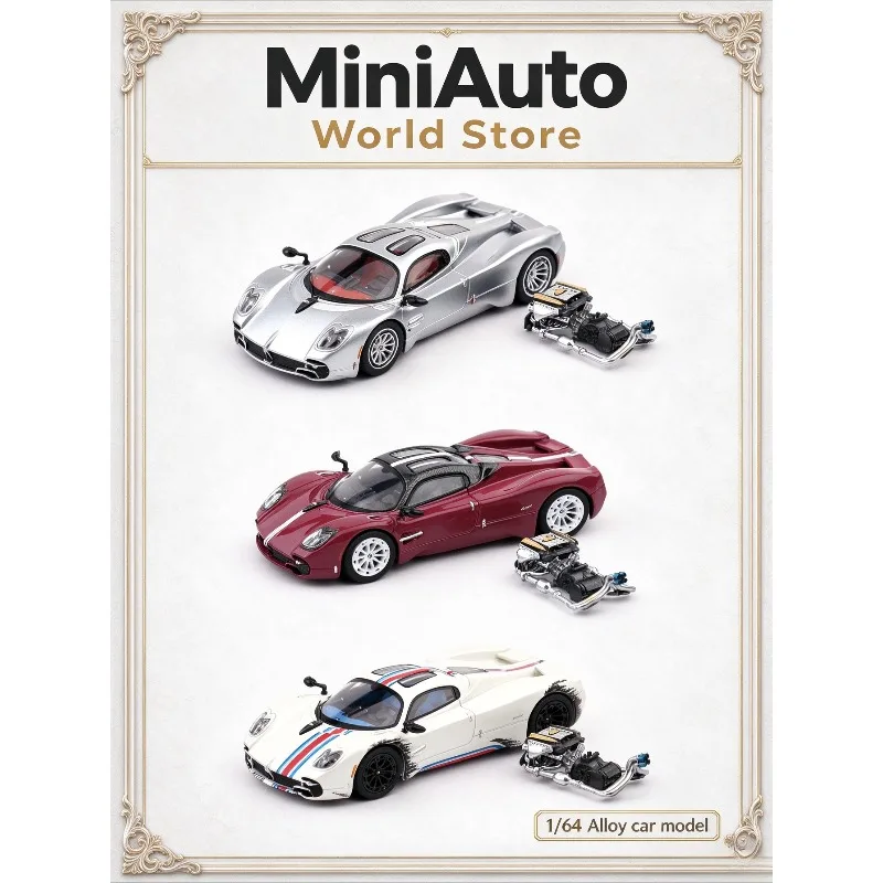 Hone Model 1: 64 alloy Pagani Utopia resin engine simulation car model figurine