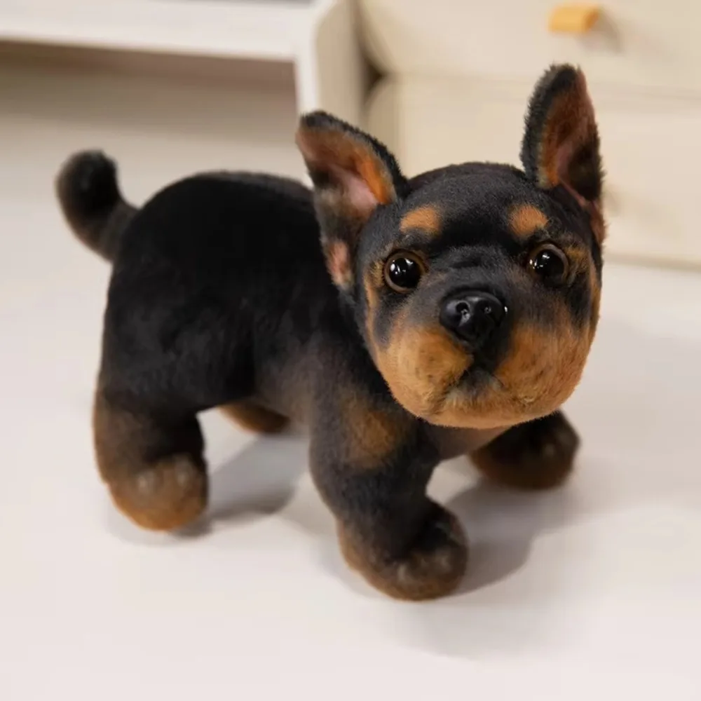 

Room Decor Simulation Stand French Bulldog Plush Realistic Lifelike Dog Stuffed Doll 22cm Cute Pet Baggle Dog Toy Girls Gifts