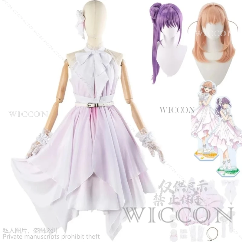 

Anime Hasu No Sora Jogakuin School Idol Club Hinoshita Kaho Otomune Kozue Cosplay Costume Wig Lolita Dress Wig Sexy Set Lovelive