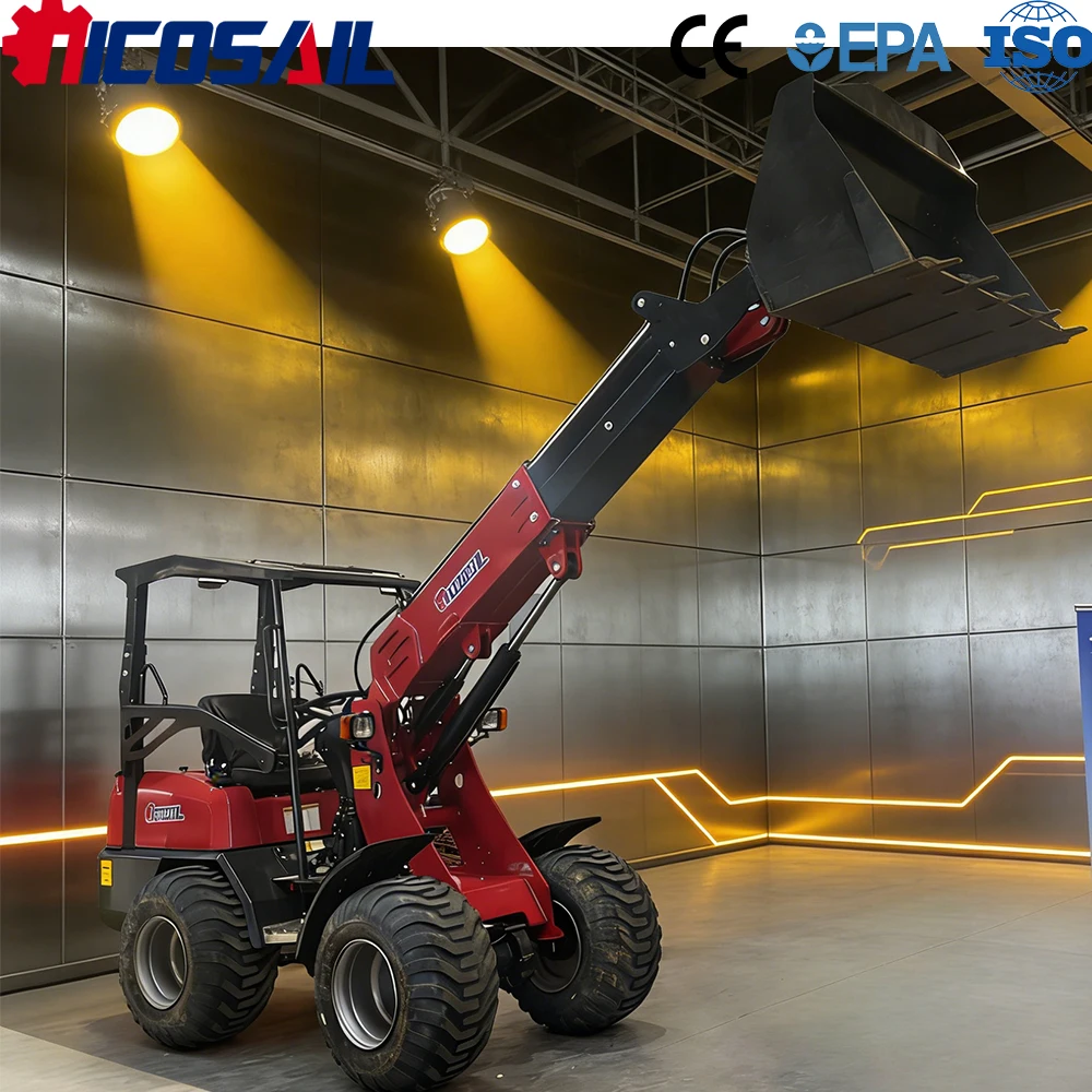 

KZL918 Mini Telescopic Wheel Loader CE Approved Euro 5 High Lift Long Reach Easy Operation for Narrow Space