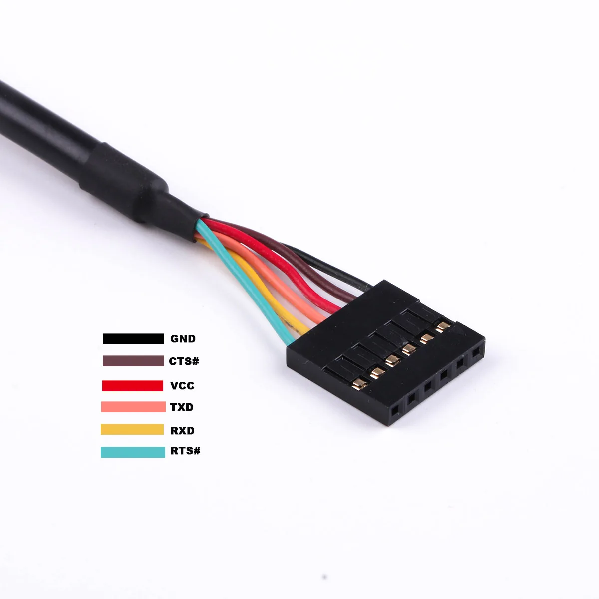 FTDI FT232RL USB 5V 3.3v TTL Signals 12Mbps 6 pin SIL 0.1” pitch Terminal Block TTL-232R-5V TTL-232R-3.3V Serial Converter Cable