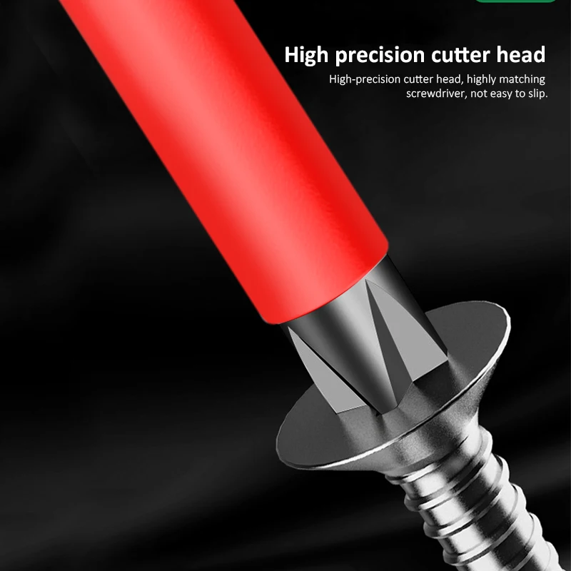 LAOA فد معزول مفك المنزل الدائرة أداة العزل العزلة الحالي كهربائي الصليب شقة مفك #5